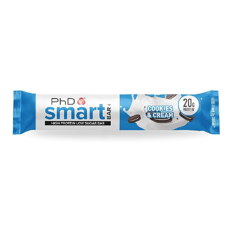 Baton proteic Smart Bar Cookies&Cream, 64 g, PhD Nutrition — preț și oferte