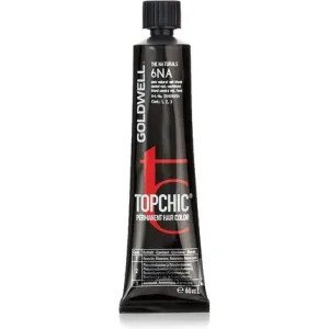 Vopsea de par, Goldwell, Topchic 6na, Saten Cenusiu Natural Inchis, 60ml