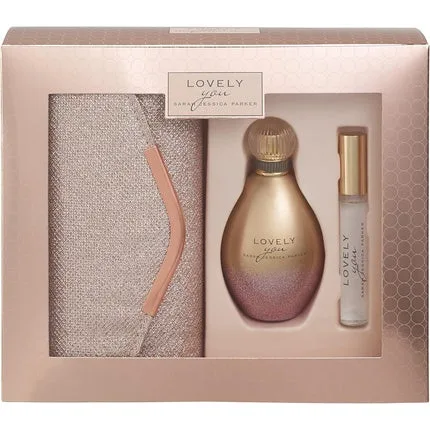 Parfum Sarah Jessica Parker Lovely You, 100ml + 10ml rollerball, geantă plic roz — preț și oferte