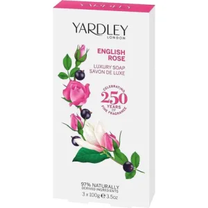 Săpun solid, Yardley London, English Rose și Levănțică, pachet 3x300g