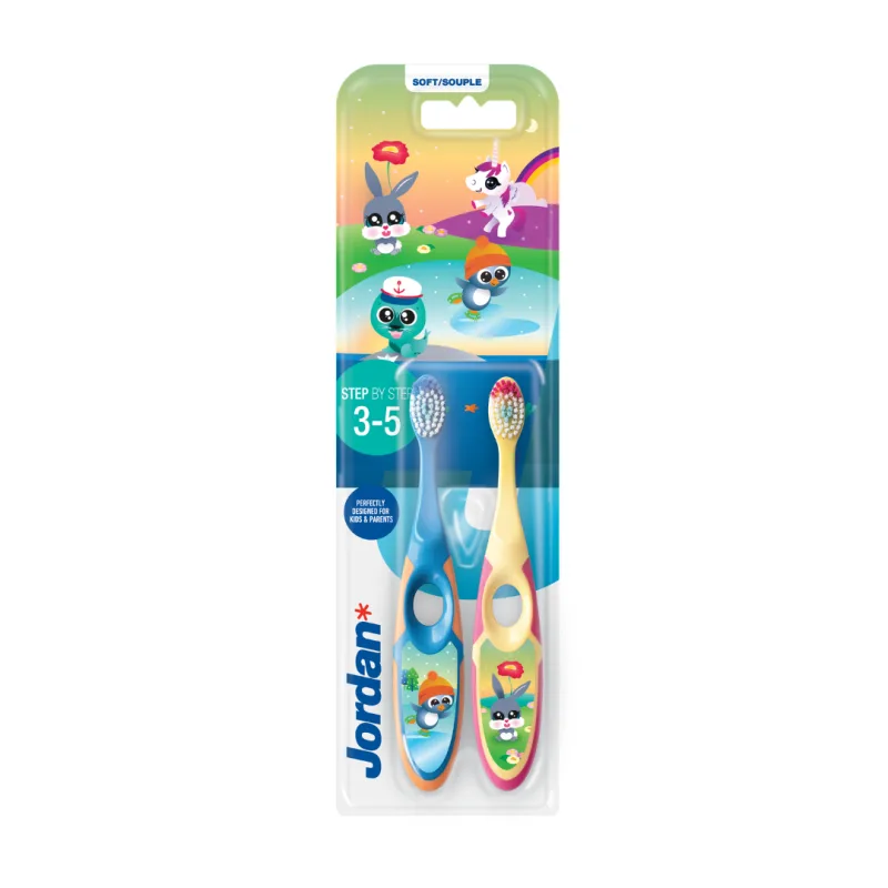 Set de 2 periute de dinti pentru copii, 3-5 ani, Jordan — preț și oferte
