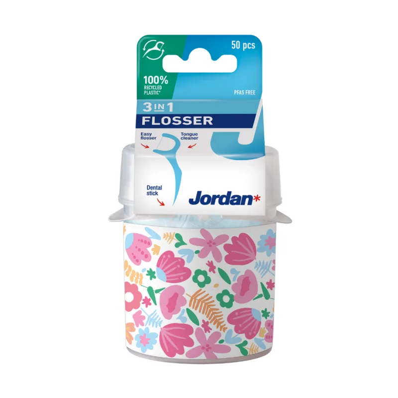 Cutie ata dentara cu suport, 50 bucati, Jordan — preț și oferte