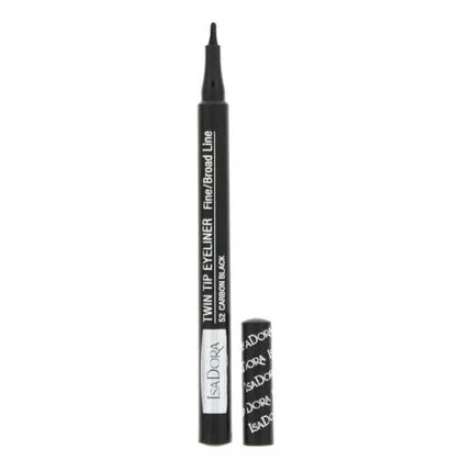 Eyeliner, Isadora, Twin Tip 52, negru carbon, 1ml — preț și oferte