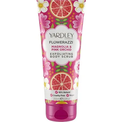 Scrub exfoliant corp, Yardley London, Flowerazzi Magnolia și Orhidee Roz — preț și oferte