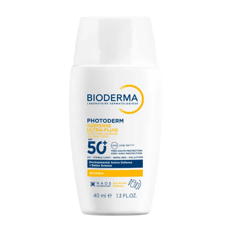 Fluid invizibil cu protectie solara SPF 50+ Photoderm Xdefense, 40 ml, Bioderma — preț și oferte