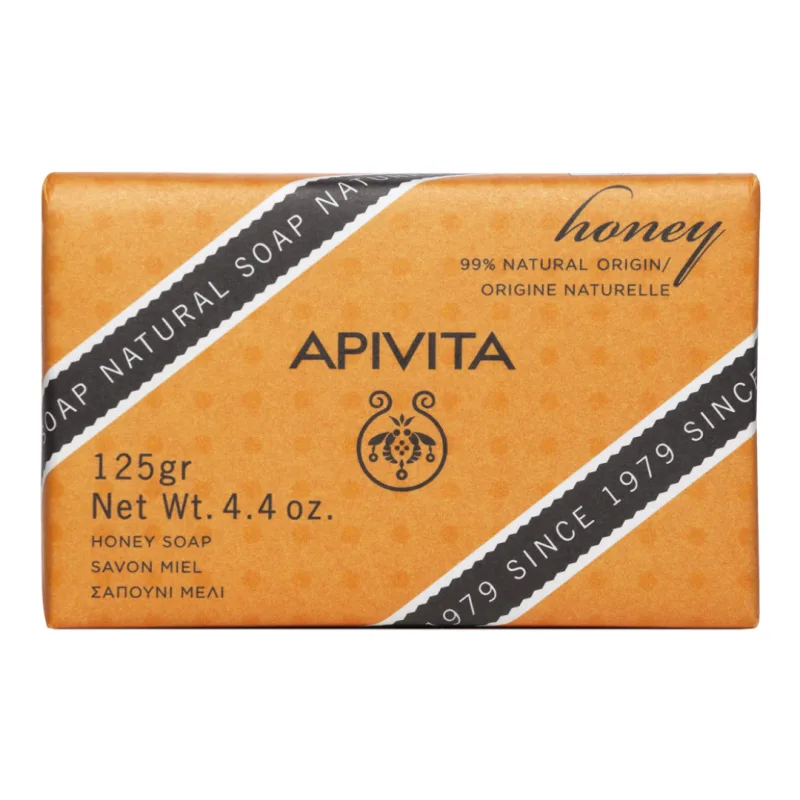 Sapun natural cu miere, 125 g, Apivita — preț și oferte