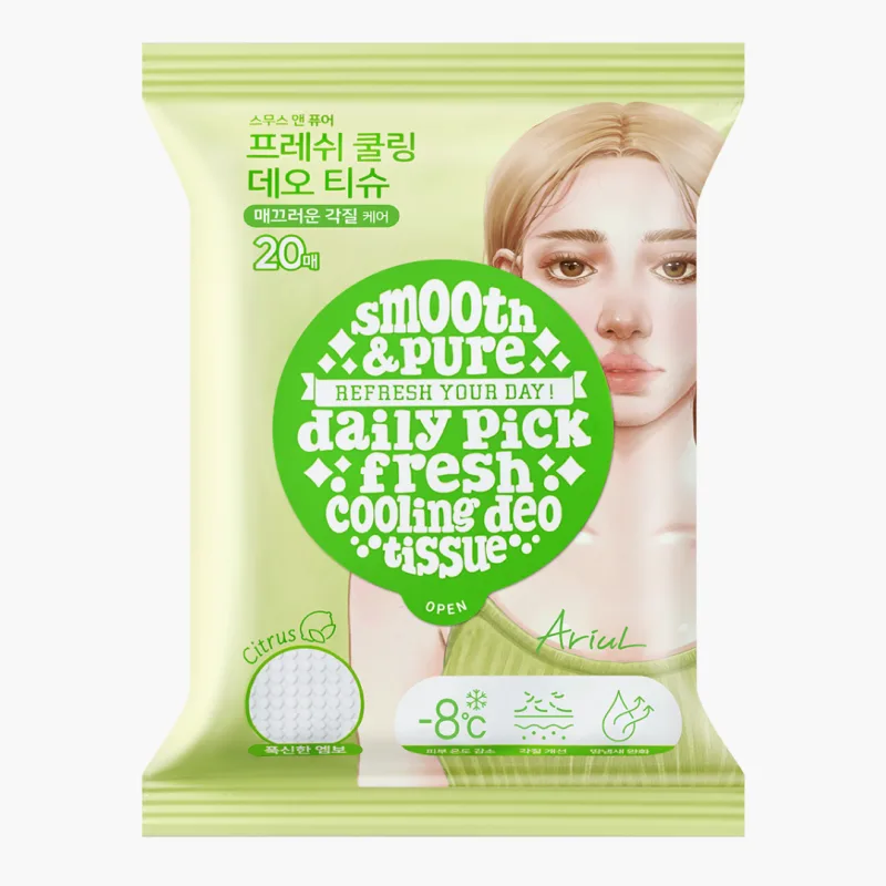 Servetele deodorante Citrus Smooth & Pure Fresh Cooling, 20 bucati, Ariul — preț și oferte