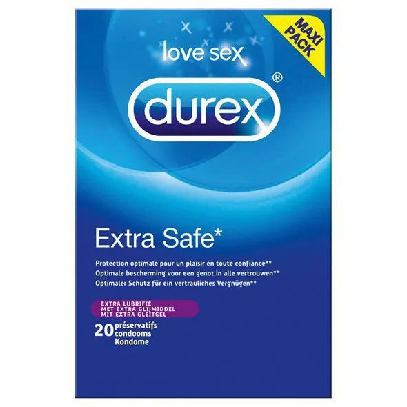 Prezervative, Durex, Extra Safe, 20 buc — preț și oferte