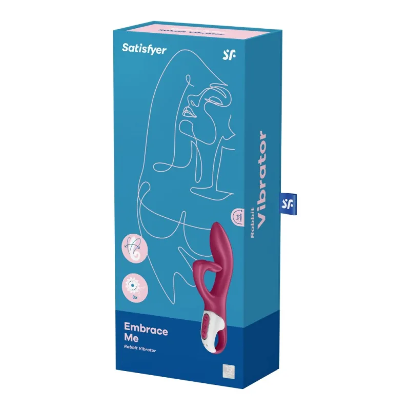 Stimulator Satisfyer Embrace Me, 21cm, Berry — preț și oferte