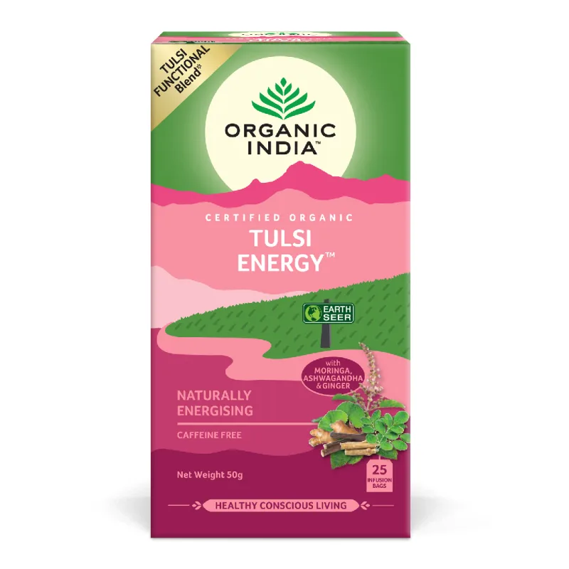 Ceai Tulsi Energy, 25 plicuri, Organic India — preț și oferte