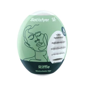 Masturbator Satisfyer Egg, Texture Riffle, TPE