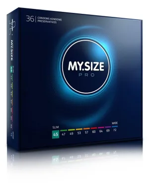 Prezervative, My.Size, PRO, 45 mm, negru, 36 bucăți