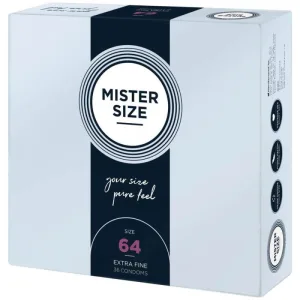 Prezervative Mister Size 64mm 36 Buc Alb
