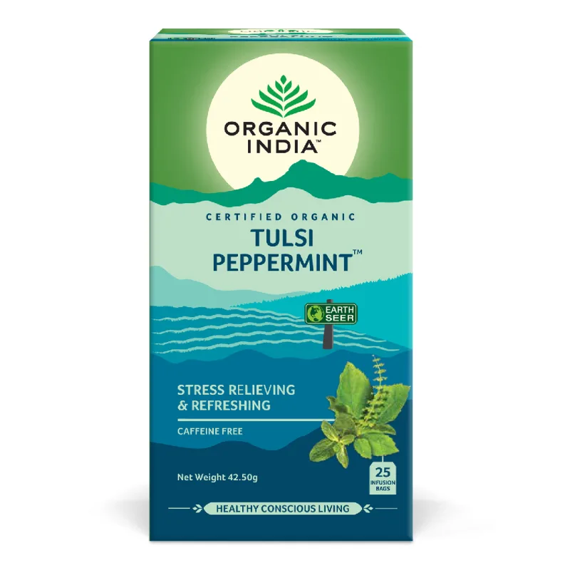 Ceai Tulsi Menta, 25 plicuri, Organic India — preț și oferte