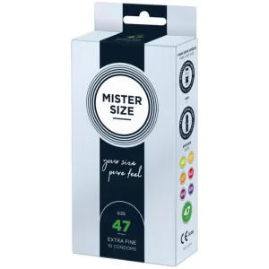 Prezervative, Mister Size, Ultra Thin, 47mm, set 10 bucati