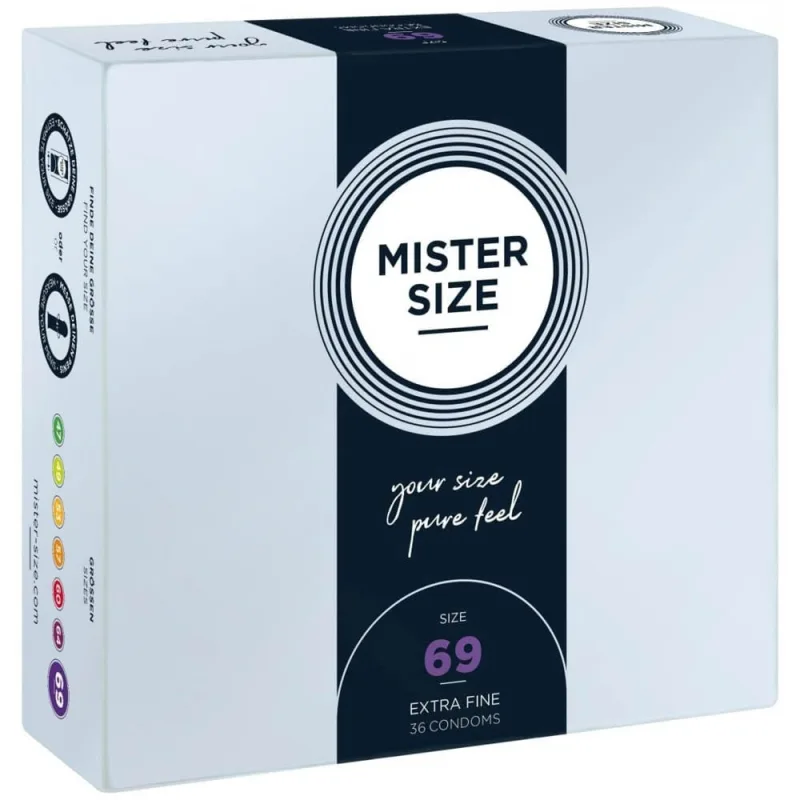 Prezervative Mister Size 69 mm, ultra subțiri, 36 bucăți — preț și oferte