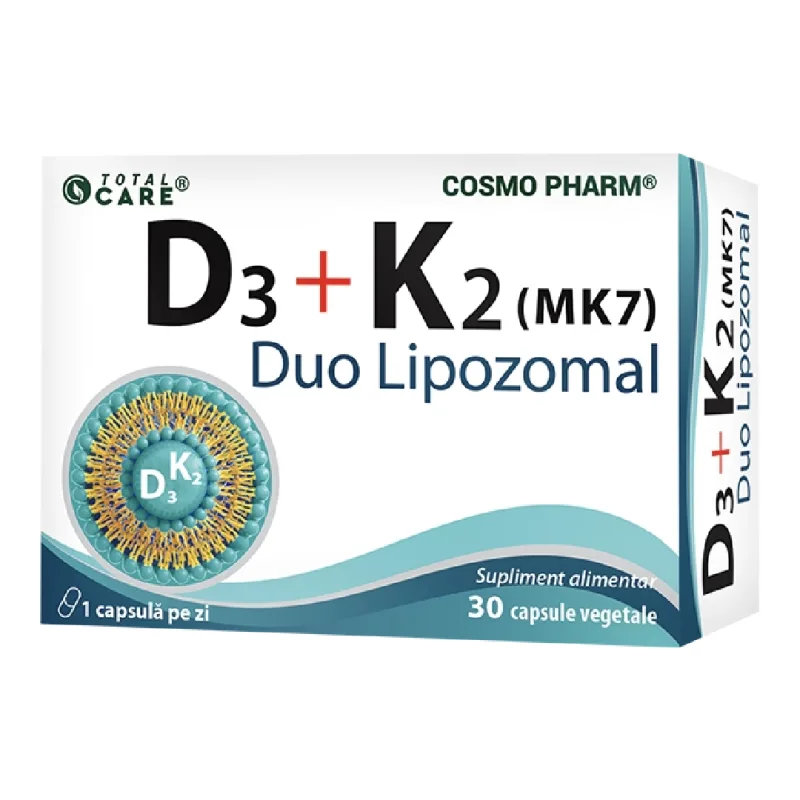 D3 + K2 (MK7) Duo lipozomal, 30 capsule, Cosmopharm COSMO PHARM — preț și oferte