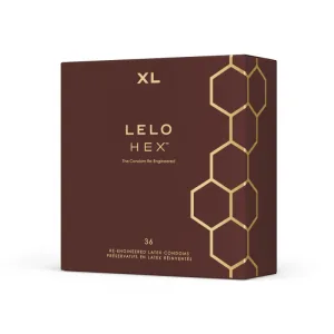 Prezervative, Lelo HEX, Respect XL, maro