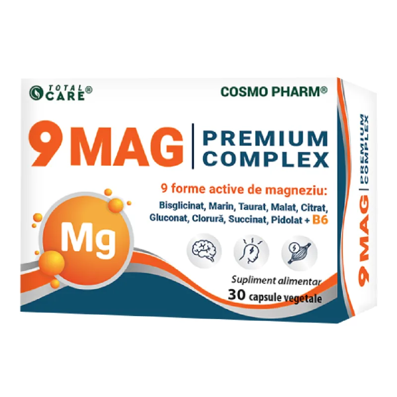 9 Mag Premium Complex, 30 capsule vegetale, CosmoPharm — preț și oferte