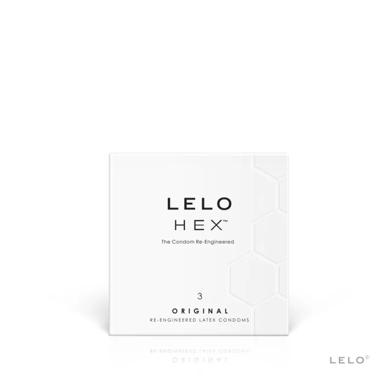 Prezervative Lelo HEX Original, ultra subțiri, 3 bucăți — preț și oferte