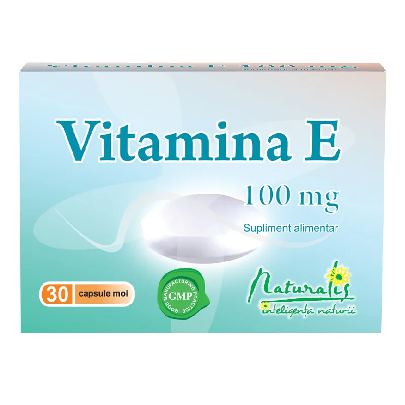 Vitamina E 100mg, 30 capsule, Naturalis — preț și oferte