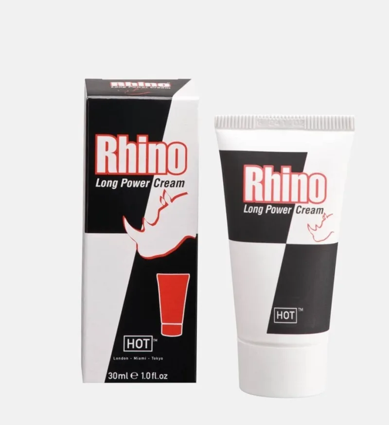 Cremă întârziere, Hot, Rhino, alb-negru 30ml — preț și oferte