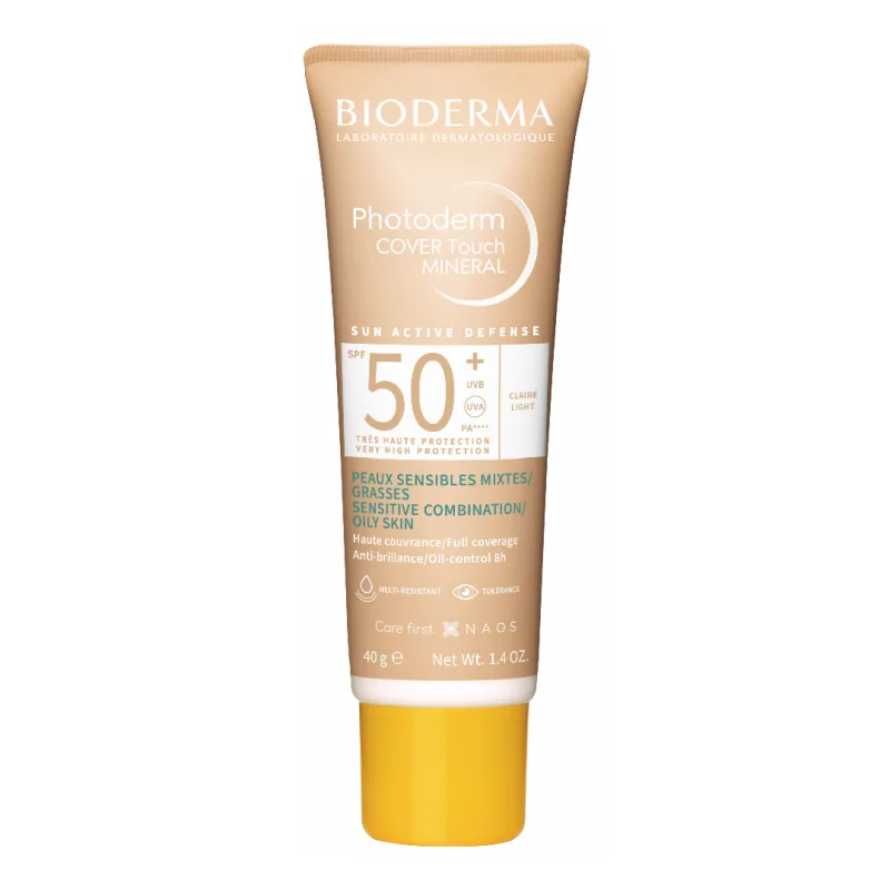 Fluid Cover Touch Photoderm, SPF50+, nuanta deschisa, 40 g, Bioderma — preț și oferte