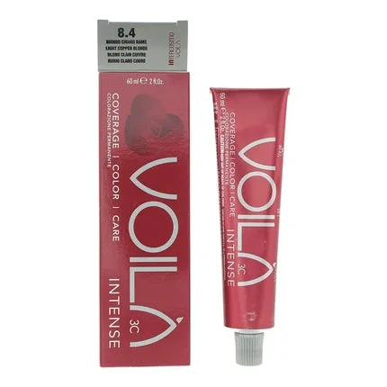 Vopsea de păr Intercosmo Voila 3c Intense 8.4 Light Copper Blonde — preț și oferte