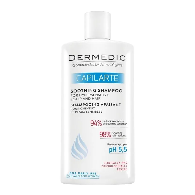 Sampon calmant pentru scalp si par hipersensibil CAPILARTE, 300ml, Dermedic — preț și oferte