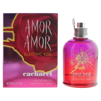 Cacharel Amor Amor Electric Kiss, Parfum feminin, EDT, 100ml, sticlă transparentă cu gradient roșu-violet — preț și oferte