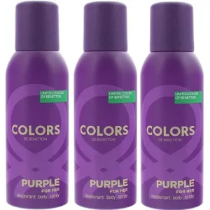 Deodorant spray femei, Benetton, Purple, 150 ml