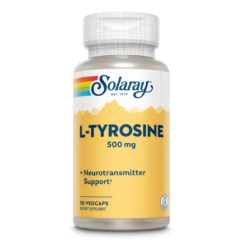L-Tyrosine 500mg Solaray, 50 capsule, Secom SOLARAY SUA — preț și oferte