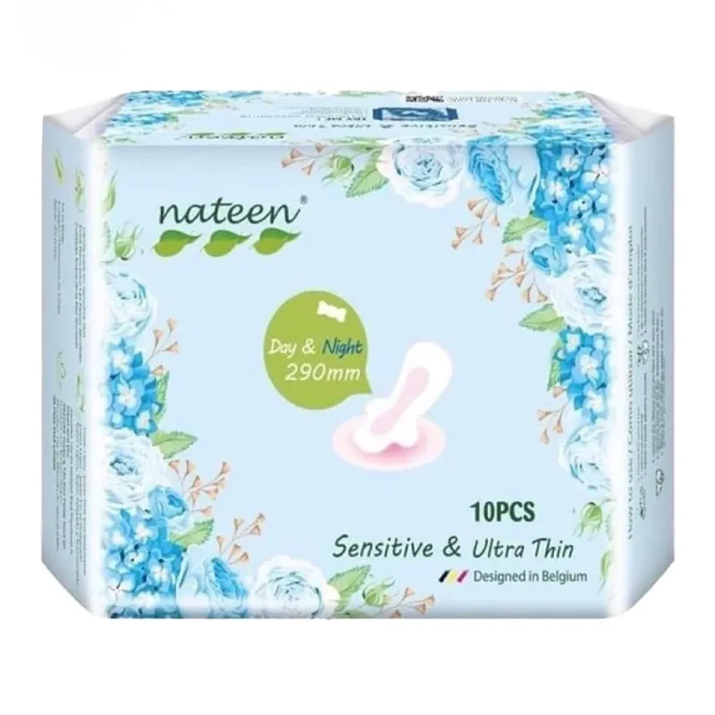 Absorbante Sensitive ultra subtiri Day&Night, 10 bucati, Nateen — preț și oferte