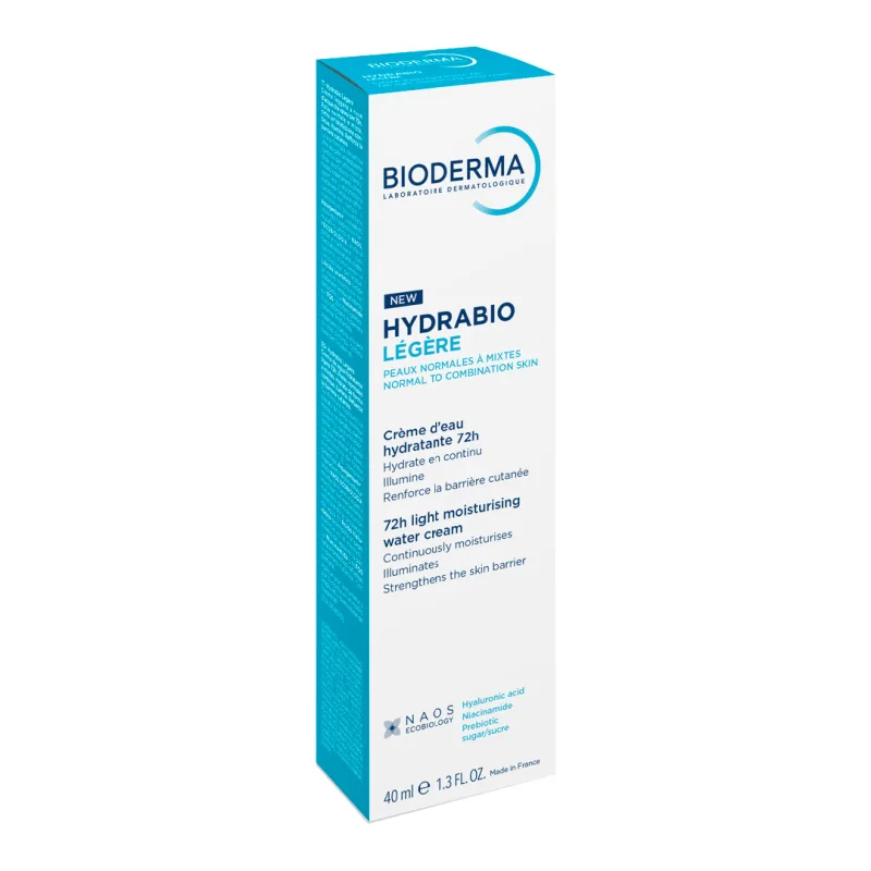 Crema de fata pe baza de apa Hydrabio Legere, 40 ml, Bioderma — preț și oferte