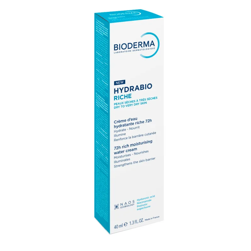 Crema intens hidratanta pe baza de apa Hydrabio Riche, 40 ml, Bioderma — preț și oferte