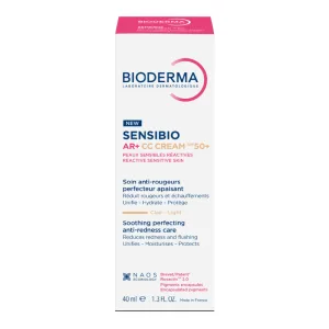 Crema CC SPF50+, nuanta, Light Tint, Sensibio AR+, 40 ml, Bioderma