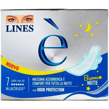 Absorbante igienice Lines Night cu aripioare, 7 bucati — preț și oferte