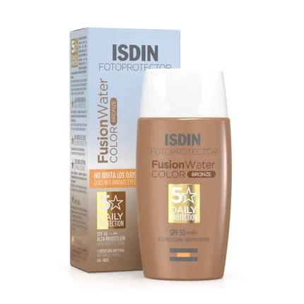 Sunscreen față, ISDIN, Fusion Water Color SPF 50, bronz ISDN — preț și oferte