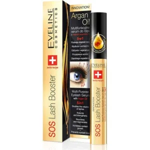 Ser pentru gene Eveline Cosmetics SOS, 10ml, ulei de argan