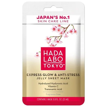 Mască facială Hada Labo Tokyo Express Glow & Anti-Stress Jelly Sheet Mask — preț și oferte