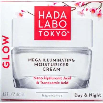 Cremă hidratantă pentru față Hada Labo Tokyo Glow, Nano Acid Hialuronic, 50 ml — preț și oferte