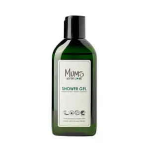 Gel de duș Mums With Love, 100 ml, culoare verde, design minimalist