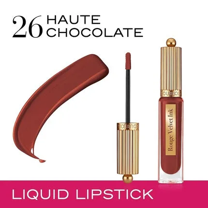 Bourjois Rouge Velvet Ink, Lipstick lichid, 26 Haute Chocolate, maro — preț și oferte