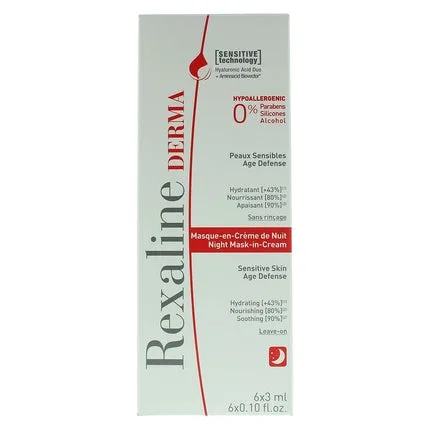 Cremă mască de noapte Rexaline Derma, 6x3ml, pentru piele sensibilă — preț și oferte