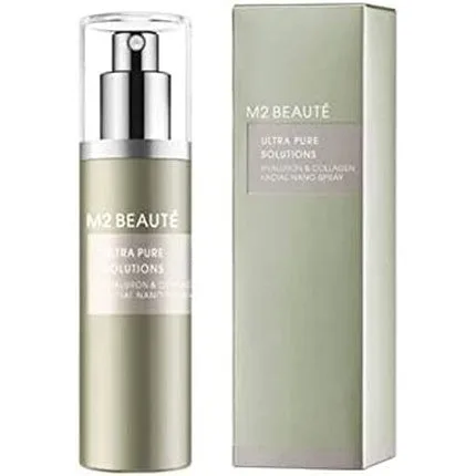 Spray Facial, M2 Beauté, Ultra Pure Solution Hyaluron & Collagen, 20ml, argintiu — preț și oferte