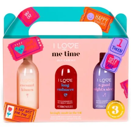 Set baie Loveset Me Time, gel de dus si loțiune, 3x250ml I Love — preț și oferte