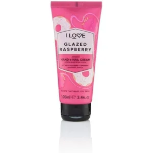 Cremă pentru Mâini și Unghii cu Aromă de Zmeură, I Love, 100 ml
