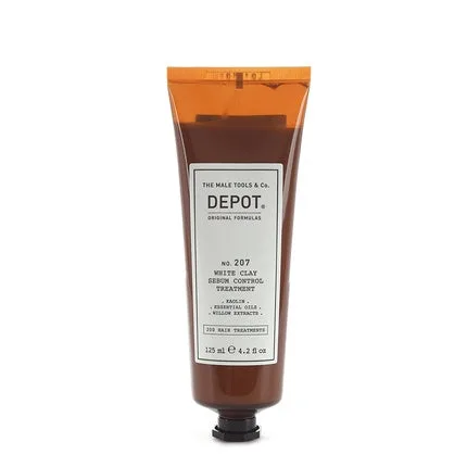 Șampon Depot 207 Tratament control sebum, argilă albă, 125ml — preț și oferte