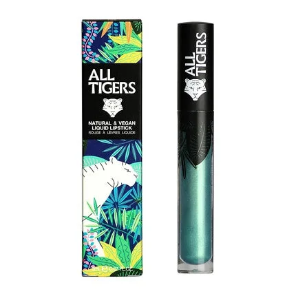 Ruj lichid All Tigers, model 989, verde metalic — preț și oferte
