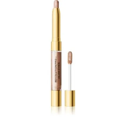Revolution Pro Glam Eye Duo - Ochi lichid, culoare bej, ambalaj auriu — preț și oferte